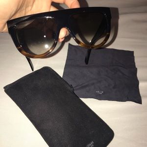 Celine flatop two tone blue sunglasses